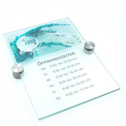 Türschild VITRUM P Glasschild